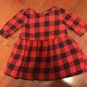 Plaid dress 12-18 months